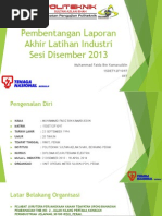 Download Slide Show Pembentangan Laporan Akhir Latihan Industri by muhd_paeh SN229312628 doc pdf