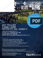 Northern Blues/Knights Junior Clinic
