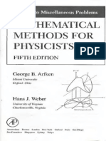 Mathematical Methods for Physicists 5th Edition Sol Man