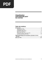 Classification Internationale Pour Les Normes