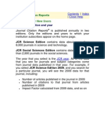 Publications Journal Citation Reports