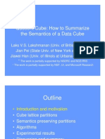 Quotient Cube: How To Summarize The Semantics of A Data Cube