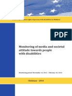 Monitoring of media and societal attitude towards people with disabilities