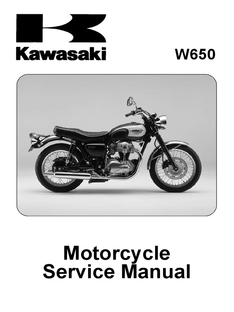 W650 Service Manual | PDF | Screw | Motor Oil
