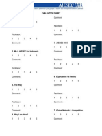 Evaluation Sheet d2
