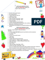 Preschool: Longfellow Elementary School 2014-2015 Supply List