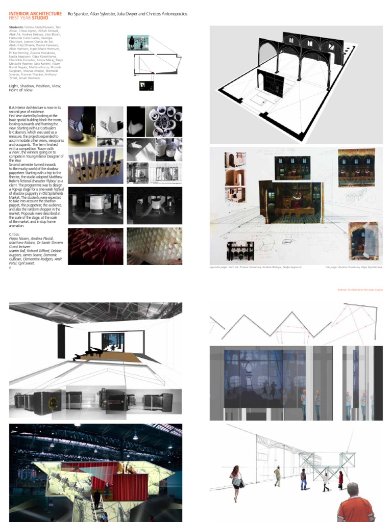 First Year Interior Architecture Projects | PDF | Home | Decorative Arts