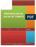 Informe Salsa de Tomate