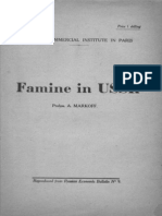 Markoff. Famine in USSR.