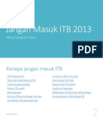 Jangan Masuk ITB 2013