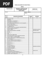 Borderou Centralizator Cartea Tehnica A Constructiei Model