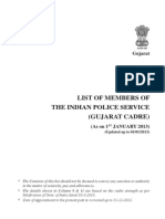 List of Members of The Indian Police Service - Gujarat Carde
