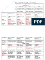 2013-2014 curriculum calendar