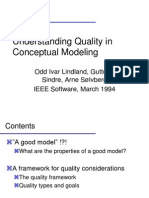 Understanding Quality in Conceptual Modeling: Odd Ivar Lindland, Guttorm Sindre, Arne Sølvberg IEEE Software, March 1994