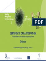 Iopinion EU - Certificate