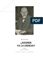 Planck, Max - A Dónde Va La Ciencia