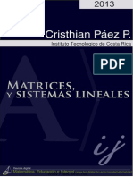 Matrices y Sistemas Lineales - Christian Páez Páez PDF