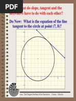 21 Tangent, Slope and Derivative