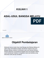 Kuliah 1 Bahasa Kebangsaan - Asal Usul Bangsa Melayu