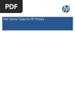 SAP Device Types For HP Printers