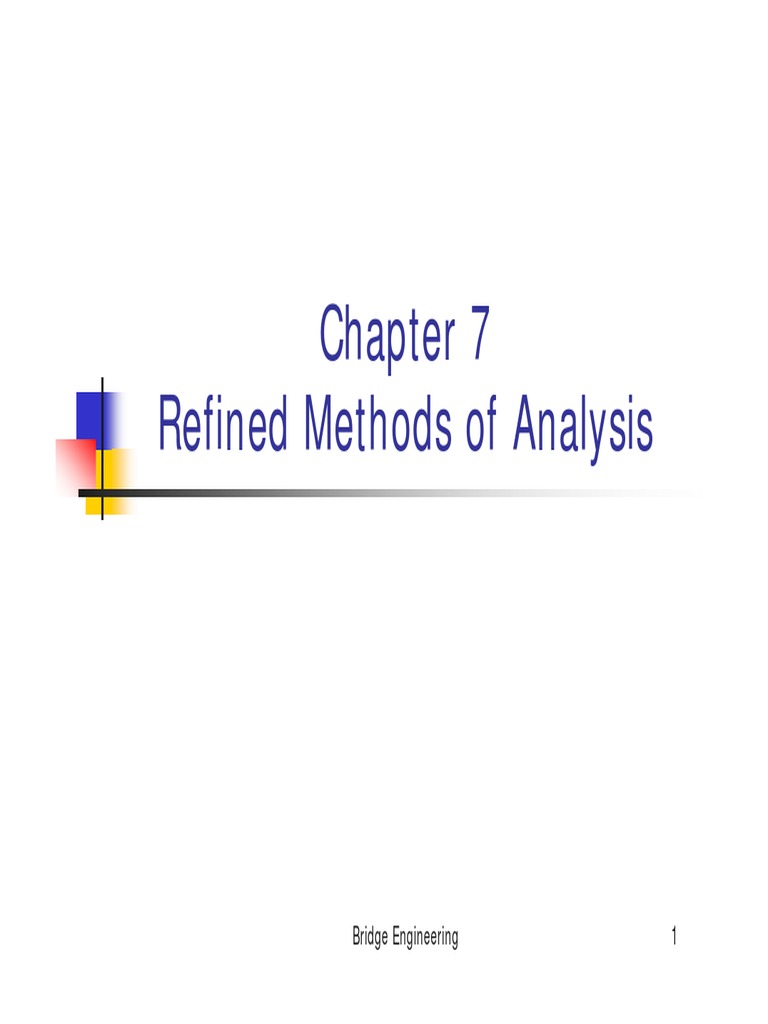 Advanced Bridge Analysis Techniques | PDF