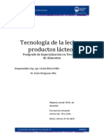 Curso Tecnologia Leche y Productos Lacteos2013