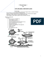 EXPLORAREA HEMOSTAZEI