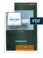 SNES Instruction Manual