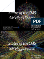 Status of The CMS SM Higgs Search: Joe Incandela Ucsb/Cern