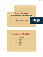 Texas Instrument Approach to DSP