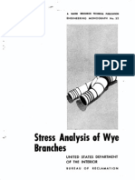 Stress Analysis of Wye Branches