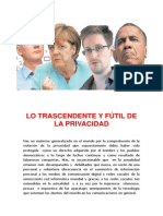 Lo Trascendente y Fútil de La Privacidad1 PDF