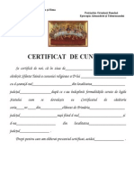 Certificat de Cununie