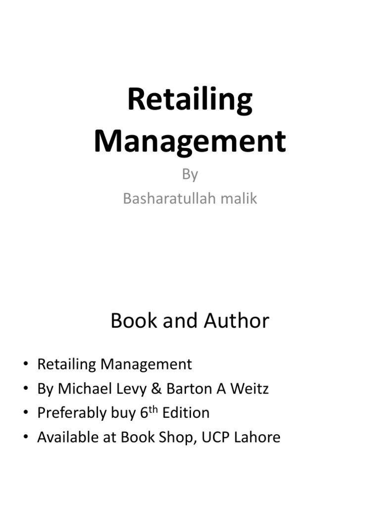 Retailing Management Overview and Functions | PDF