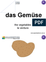 Los Vegetales, Verduras, Vocabulario
