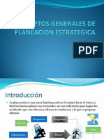 (1)Conceptos Generales de Planeacion Estrategica