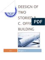Deesign of TWO Storied R. C. Office Building: Project 1