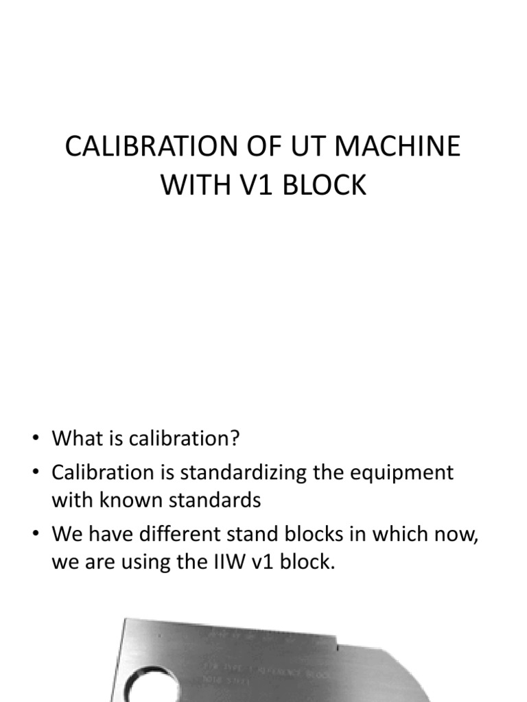 v1 Block Calibration PDF Calibration Engineering