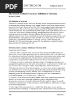 The Revised Academic Consensus Definition of Terrorism: Perspectives On Terrorism Volume 6, Issue 2