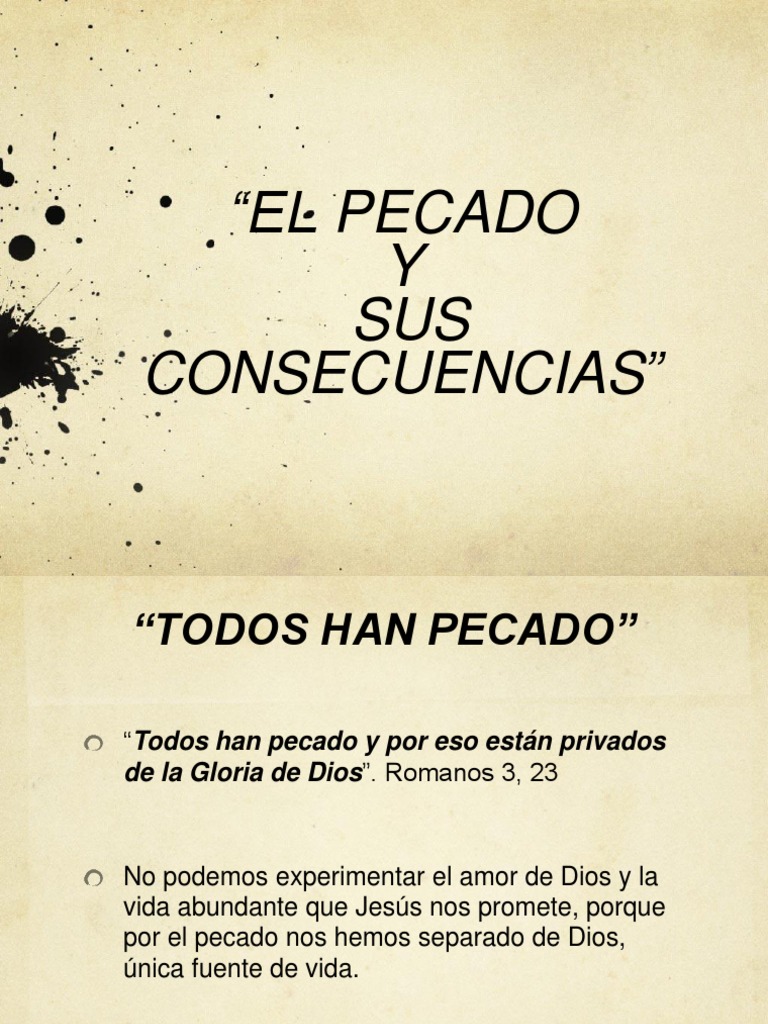 El Pecado y Sus Consecuencias 2014 CCG Ver2 | PDF | Pecado | Amor