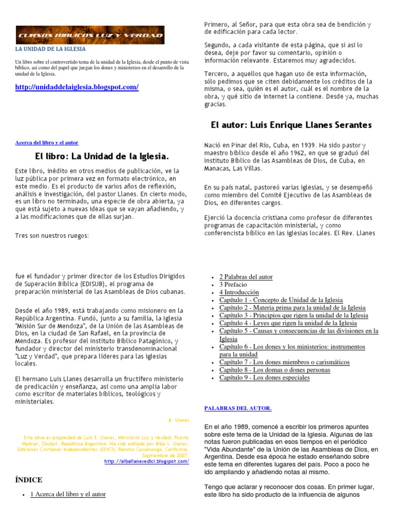 Unidad de la Iglesia en Cristo | PDF | eucaristía | Cristo (título)