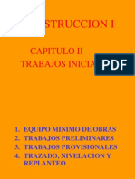 Clase 3 Construccion i - Trabajos Iniciales