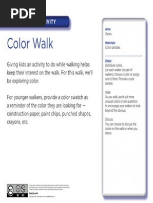 Grab 'N' Go: Color Walk
