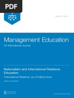 Nationalism and International Relations Education