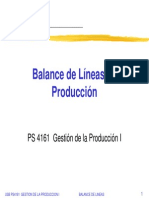 Balance de Lineas