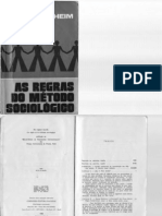 As Regras Do Método Sociológico - Durkheim (1)