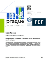 Prague Euroconstruct Conference Press Release