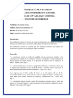 Ensayo de Conta Sobre Conciliacion Bancaria