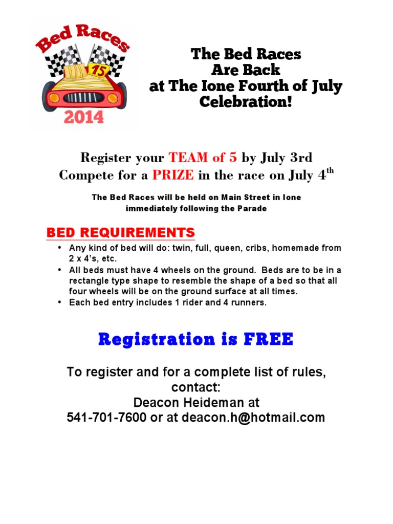 Ione Bed Race Challenge | PDF | Sports