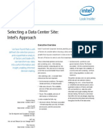Selecting A Data Center Site: Intel's Approach: IT@Intel White Paper